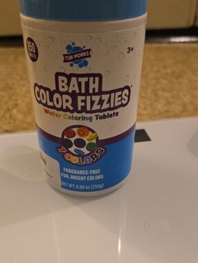 Bath Color Fizzies Water Coloring Tablets - Blue